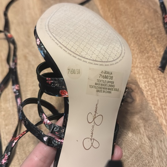 Jessica Simpson Jexilla Women's Strappy Ankle Wrap Stiletto Sandals Size 7 1/2 - Picture 8 of 8